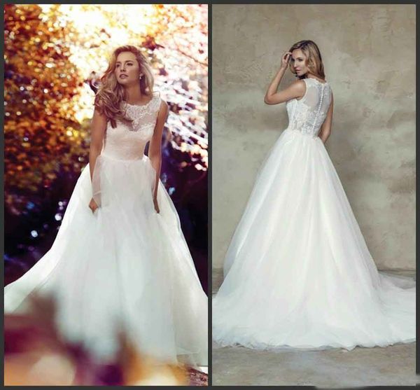 Elegant Lace Wedding Dresses A-Line Plus Size Wedding Gowns Sleeveless Floor Length Bridal Gown For Wedding Custom Made
Elegant Lace Wedding Dresses A-Line Plus Size Wedding Gowns Sleeveless Floor Length Bridal Gown For Wedding Custom Made
