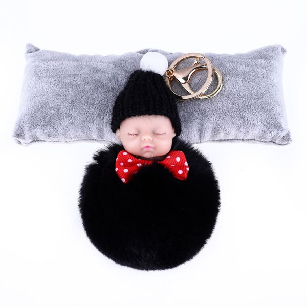 lovely sleeping baby doll keychain pompom rabbit fur ball key chain women key holder bag pendant charm accessories keyring, Silver
lovely sleeping baby doll keychain pompom rabbit fur ball key chain women key holder bag pendant charm accessories keyring, Silver