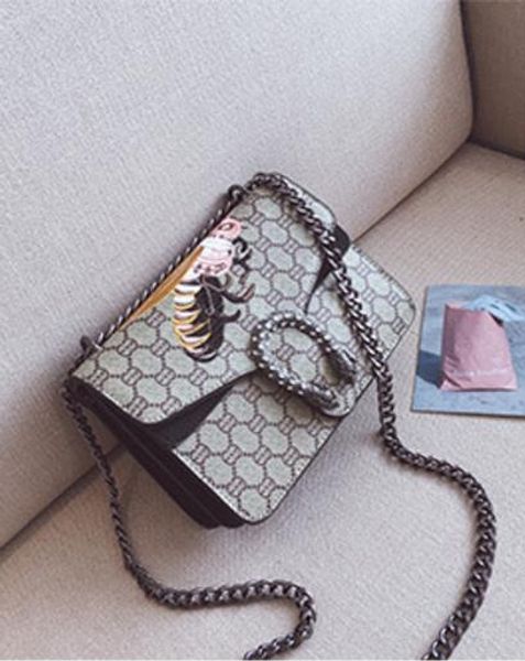 fashion women embroidered little bees bags handbag shoulder bag chain messenger bag