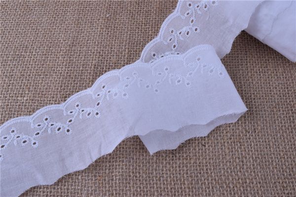 150yards 100% cotton white embroidery cotton lace 6cm crafts/costume/larp/sewing wholesale, Black
150yards 100% cotton white embroidery cotton lace 6cm crafts/costume/larp/sewing wholesale, Black