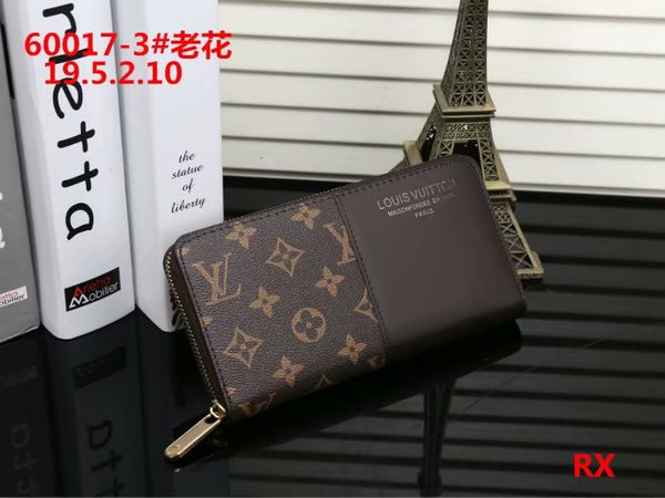 

wallet free mailing New 2019 boxless luxury leather multicolor coin purse date code long wallet card holder ladies men classic zip pocket