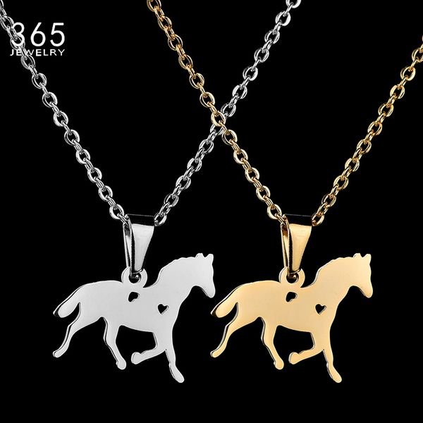 cute heart horse pendant necklace stainless steel running animal necklace for friend drop shipping, Silver
cute heart horse pendant necklace stainless steel running animal necklace for friend drop shipping, Silver