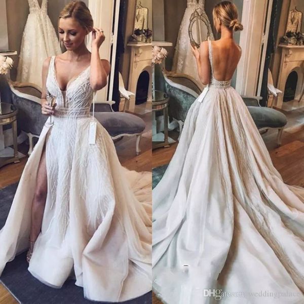 chic v neck boho wedding dresses with overskirts sleeveless 2019 tulle sequins bridal gowns with slit backless luxury plus size wedding gown, White
chic v neck boho wedding dresses with overskirts sleeveless 2019 tulle sequins bridal gowns with slit backless luxury plus size wedding gown, White