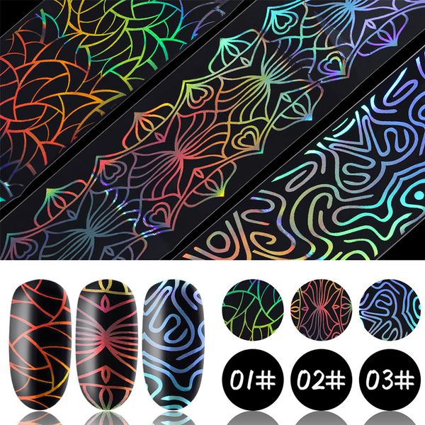 letter geometric holographic nail foil 4*50cm laser firework wave triangle transfer sticker manicure nail art decoration, Black
letter geometric holographic nail foil 4*50cm laser firework wave triangle transfer sticker manicure nail art decoration, Black