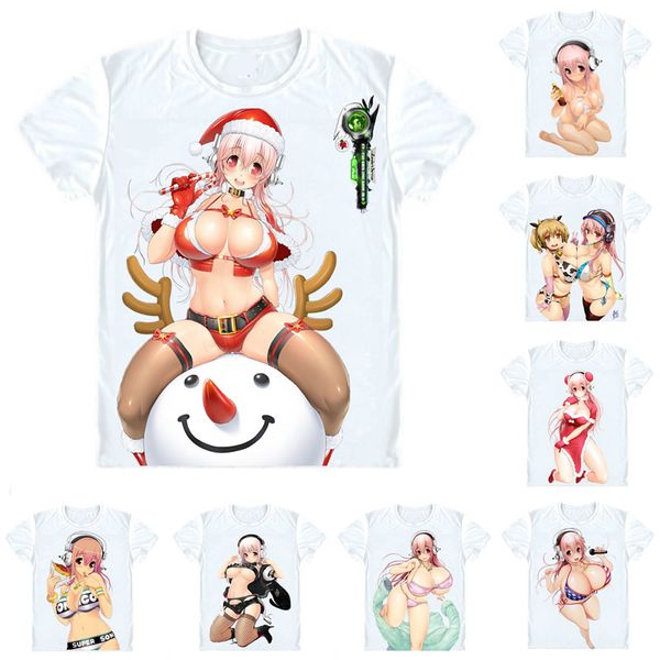 soniani super sonico t-shirts short sleeve shirts anime manga supa soniko sonicomi super sonico sonikoma bikini cosplay shirt, White;black
soniani super sonico t-shirts short sleeve shirts anime manga supa soniko sonicomi super sonico sonikoma bikini cosplay shirt, White;black