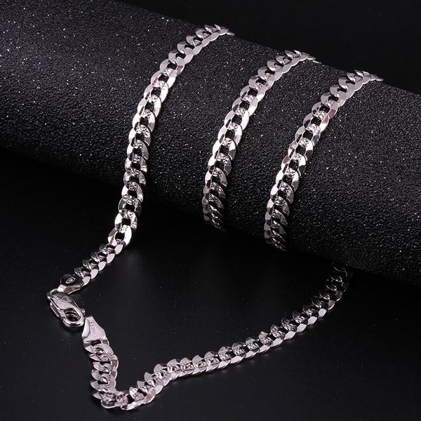 robira new arrivals men 5mm full sideways gold necklaces 18k white gold fashion jewelry for men link chain necklace, Silver
robira new arrivals men 5mm full sideways gold necklaces 18k white gold fashion jewelry for men link chain necklace, Silver