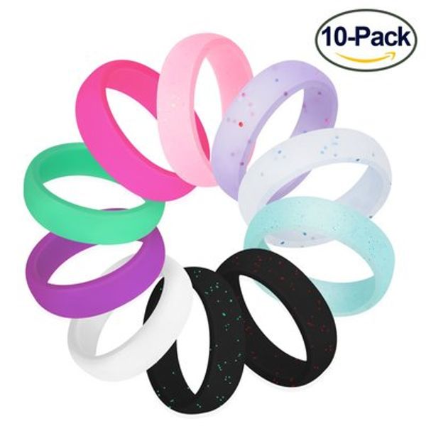 silicone couple rings wedding bands silicone wedding ring engagement band flexible hypoallergenic rubber modern athletic active wear, Silver
silicone couple rings wedding bands silicone wedding ring engagement band flexible hypoallergenic rubber modern athletic active wear, Silver