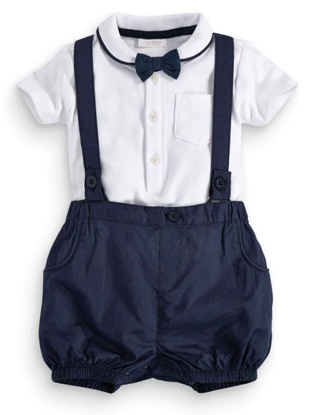 Boy Rompers Suit Boys White T-shirt + Strap Pants + Bow Tie 3 Piece Party Wedding Suit For Boy Baby
Boy Rompers Suit Boys White T-shirt + Strap Pants + Bow Tie 3 Piece Party Wedding Suit For Boy Baby