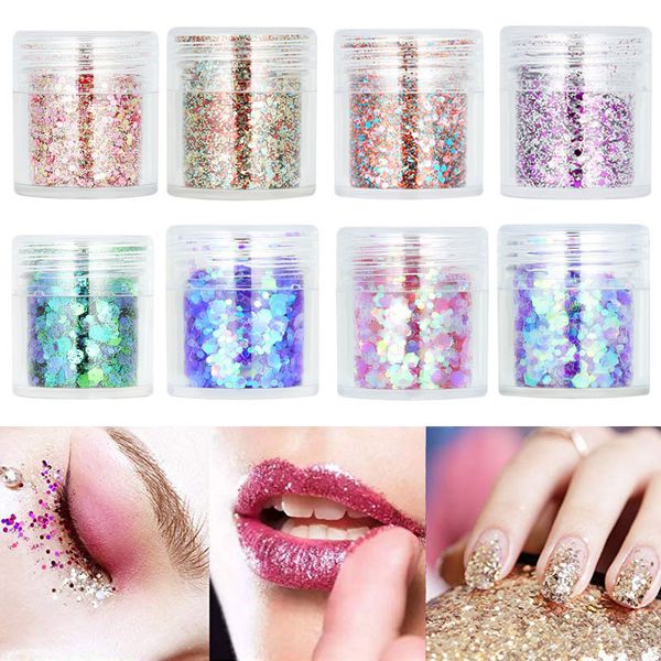 professional full beauty 8 pcs glitter nail sequins flakes ultra-thin tips colorful mixed face eyeshadow nail art 998, Silver;gold
professional full beauty 8 pcs glitter nail sequins flakes ultra-thin tips colorful mixed face eyeshadow nail art 998, Silver;gold