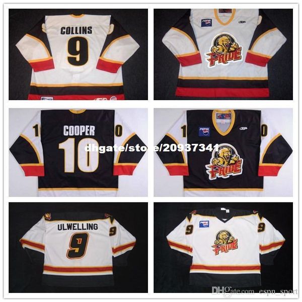 custom 2017 mens womens kids echl pee dee pride 9 brian collins 10 kevin cooper embroidered white black hockey jerseys goalit cut, Black;red
custom 2017 mens womens kids echl pee dee pride 9 brian collins 10 kevin cooper embroidered white black hockey jerseys goalit cut, Black;red
