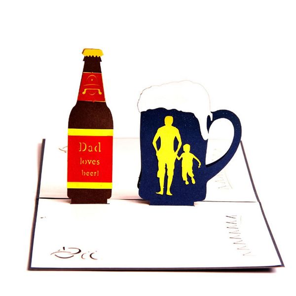 new laser cut invitation cards handmade 3d pop up dad love beer business greeting cards
new laser cut invitation cards handmade 3d pop up dad love beer business greeting cards