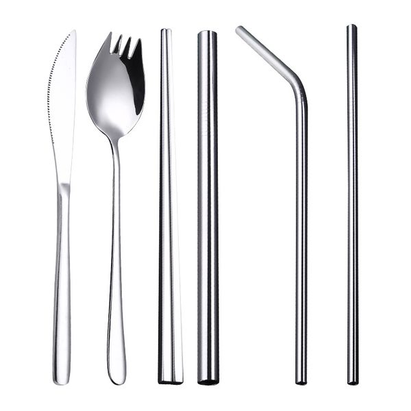 304 stainless steel cutlery fork and spoon with environmental protection straw cleaning brush set gift dhl
304 stainless steel cutlery fork and spoon with environmental protection straw cleaning brush set gift dhl