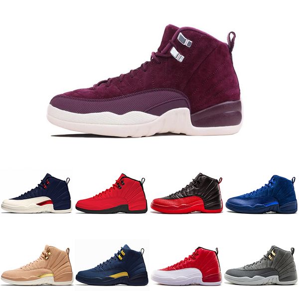 2020 Bordeaux 12 Basketball Shoes 12s XII Bulls College Navy Deep Royal flu game Gym Red Michigan Vachetta Tan wool Sport Sneakers
2020 Bordeaux 12 Basketball Shoes 12s XII Bulls College Navy Deep Royal flu game Gym Red Michigan Vachetta Tan wool Sport Sneakers