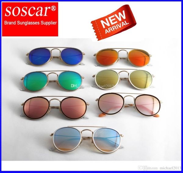 round double bridge sunglasses soscar 3647n brand designer sunglasses metal frame flash mirror glass lenses 51mm gafas de sol for unisex, White;black
round double bridge sunglasses soscar 3647n brand designer sunglasses metal frame flash mirror glass lenses 51mm gafas de sol for unisex, White;black