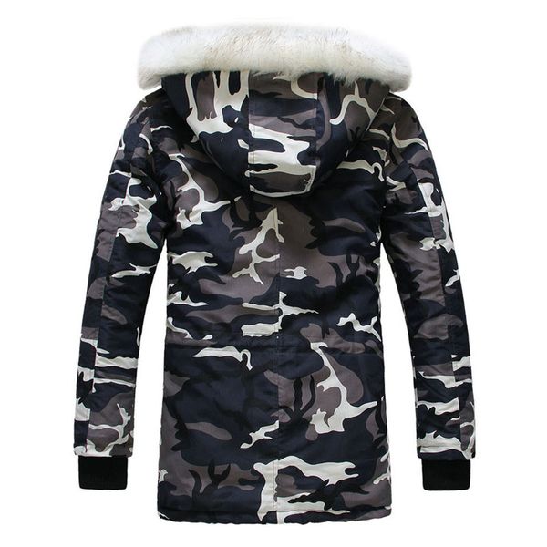 new camouflage down parkas jackets men 's parka zipper hooded coat male fur collar parkas winter jacket men military down overcoat, Black;brown
new camouflage down parkas jackets men 's parka zipper hooded coat male fur collar parkas winter jacket men military down overcoat, Black;brown