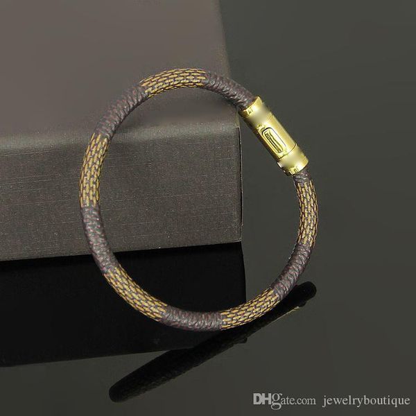 Top brand 316L Titanium steel bangle brand name for man bangle with genuine leather wedding jewelry Free Shipping PS5261A
Top brand 316L Titanium steel bangle brand name for man bangle with genuine leather wedding jewelry Free Shipping PS5261A