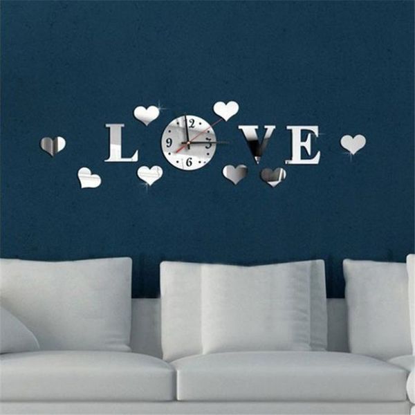 2018 new diy 3d home modern decoration crystal mirror living room "love" wall clock beautiful design r3
2018 new diy 3d home modern decoration crystal mirror living room "love" wall clock beautiful design r3