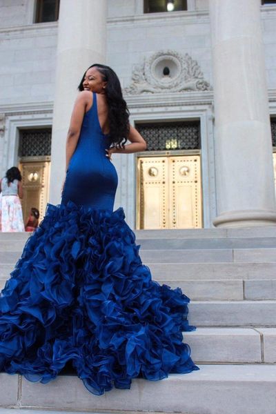 африканский черная девушка royal blue русалка пром платья sexy глубокий v шеи без рукавов оборками из органзы юбка формальные пром платья ве, Black
африканский черная девушка royal blue русалка пром платья sexy глубокий v шеи без рукавов оборками из органзы юбка формальные пром платья ве, Black