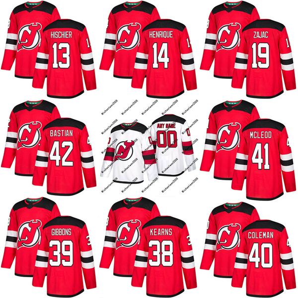 2017-2018 Season New Jersey Devils Jersey 39 Brian Gibbons 40 Blake Coleman 41 Michael McLeod 42 Nathan Bastian Custom Hockey Jerseys
2017-2018 Season New Jersey Devils Jersey 39 Brian Gibbons 40 Blake Coleman 41 Michael McLeod 42 Nathan Bastian Custom Hockey Jerseys