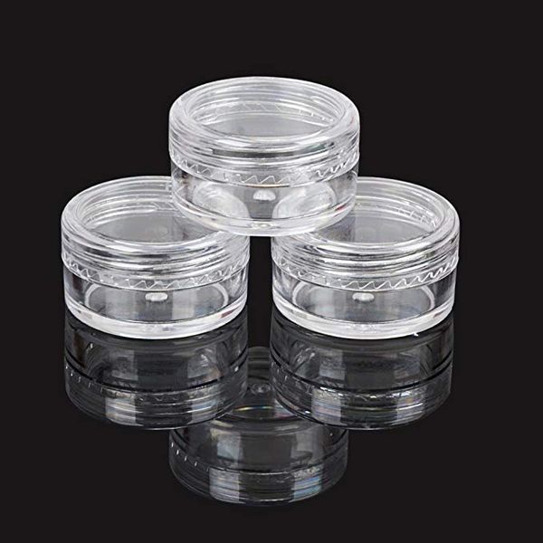 5g/5ml round clear jars with white lids for small jewelry, holding/mixing paints, art accessories and other craft items
5g/5ml round clear jars with white lids for small jewelry, holding/mixing paints, art accessories and other craft items