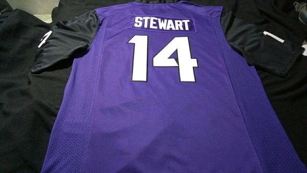 men #14 purple jarrison stewart tcu horned frogs alumni college jersey or custom any name or number jersey, Black;red
men #14 purple jarrison stewart tcu horned frogs alumni college jersey or custom any name or number jersey, Black;red