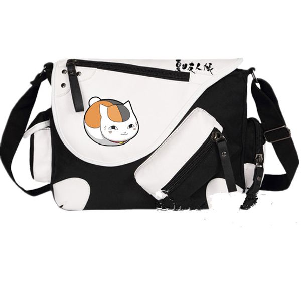 new cat pattern anime natsume yuujinchou shoulder bag canvas gift messenger bag