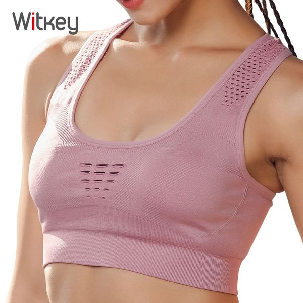 witkey yoga bra running high impact sports bra push up women brassiere sport woman fitness mesh breathable padded gym, White;black
witkey yoga bra running high impact sports bra push up women brassiere sport woman fitness mesh breathable padded gym, White;black