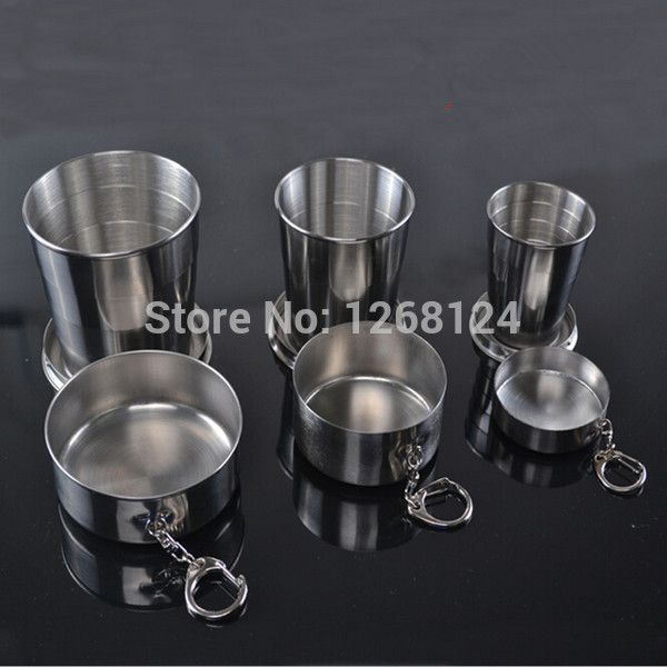 wholesale-250ml mini stainless steel portable travel folding collapsible cup folded cups drinkware 5rl9
wholesale-250ml mini stainless steel portable travel folding collapsible cup folded cups drinkware 5rl9