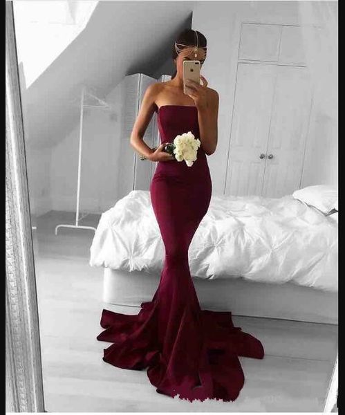 2018 new arrivals strapless mermaid prom dress sleeveless zipper formal evening dress gowns vestidos de noiva custom made, Black
2018 new arrivals strapless mermaid prom dress sleeveless zipper formal evening dress gowns vestidos de noiva custom made, Black