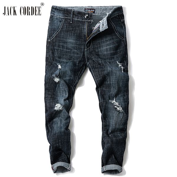 jack cordee jeans men ripped jeans for men slim stretch denim homme pants casual jean fashion trousers pencil pants, Blue
jack cordee jeans men ripped jeans for men slim stretch denim homme pants casual jean fashion trousers pencil pants, Blue