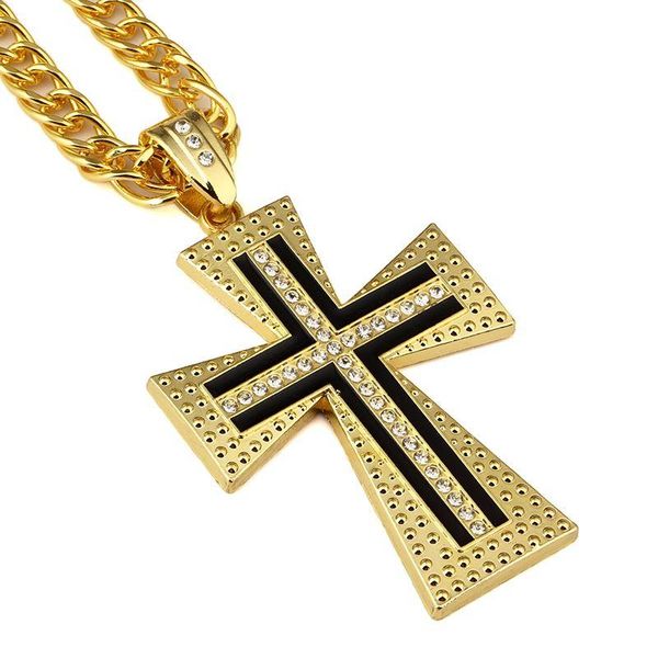 2018 Male Female Gold Cross Pendant Necklace Hip-hop Cuban Chain Gold Silver Color For Men Women Jewelry
2018 Male Female Gold Cross Pendant Necklace Hip-hop Cuban Chain Gold Silver Color For Men Women Jewelry