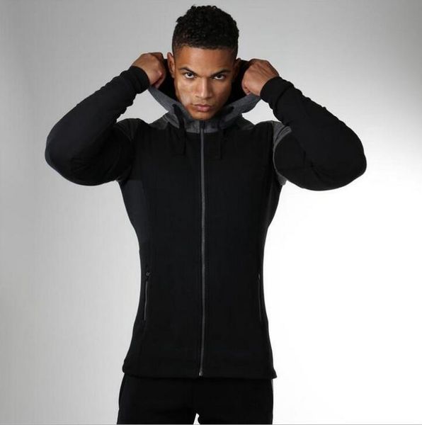 men running jackets fitness sports coat soccer football training gym corset hooded breathable quick dry zipper, White;black
men running jackets fitness sports coat soccer football training gym corset hooded breathable quick dry zipper, White;black