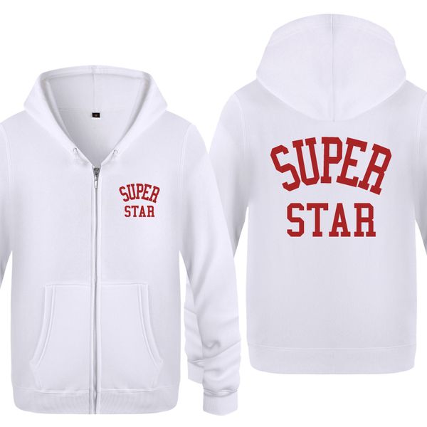 super star personality creative hoodies men 2018 men's fleece zipper cardigans hooded sweatshirts, Black
super star personality creative hoodies men 2018 men's fleece zipper cardigans hooded sweatshirts, Black