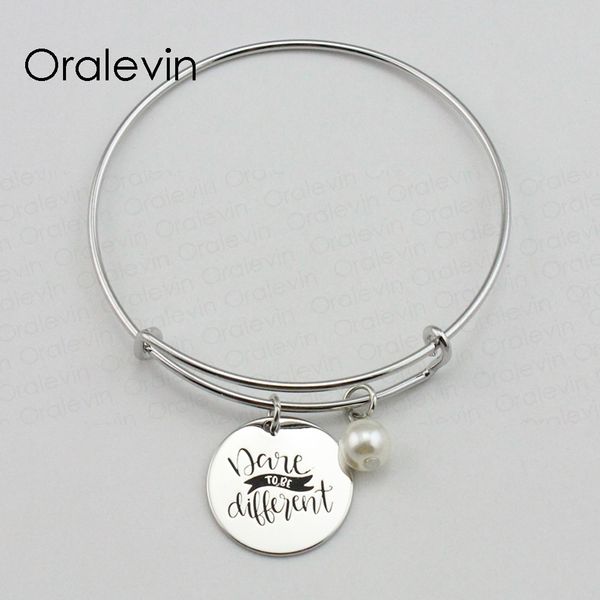 dare to be different inspirational hand stamped engraved charm pendant wire expandable bracelet gift jewelry,10pcs/lot,#ln1848b, Black
dare to be different inspirational hand stamped engraved charm pendant wire expandable bracelet gift jewelry,10pcs/lot,#ln1848b, Black