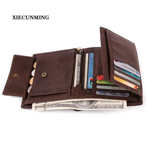 2018 business retro fashion leather men's wallet new crazy horse leather casual magnetic clutch bag coin purse, Red;black
2018 business retro fashion leather men's wallet new crazy horse leather casual magnetic clutch bag coin purse, Red;black