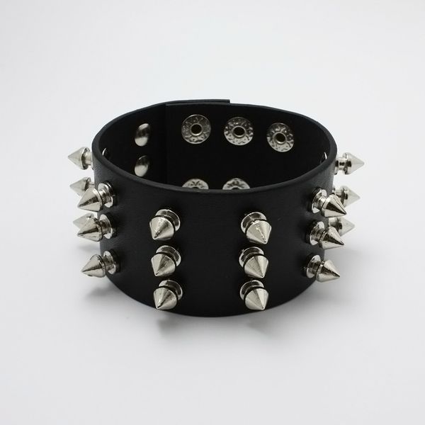 multilayers rock spikes rivet gothic punk wide cuff leather bracelet bangle 2018 fashion men bracelets jewelry pulseiras, White
multilayers rock spikes rivet gothic punk wide cuff leather bracelet bangle 2018 fashion men bracelets jewelry pulseiras, White