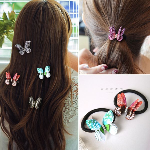 korea's children new 3d style super fairy butterfly hairpin and rubber band girls hair accessories, Slivery;white
korea's children new 3d style super fairy butterfly hairpin and rubber band girls hair accessories, Slivery;white