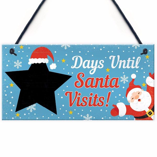 meijiafei chalkboard christmas santa countdown hanging family sign advent welcome tree wall decoration 10" x 5
meijiafei chalkboard christmas santa countdown hanging family sign advent welcome tree wall decoration 10" x 5