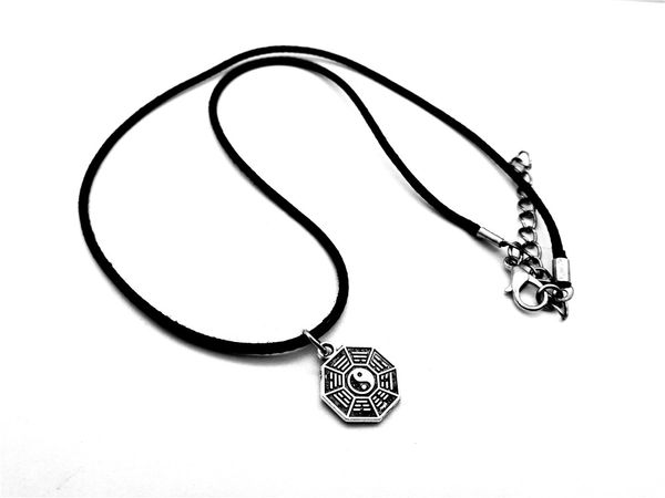 12p-antique silver simple taiji bagua map feng shui pendant strings necklace chinese style fantastic ying yang tai chi gossip leather rope l, Black
12p-antique silver simple taiji bagua map feng shui pendant strings necklace chinese style fantastic ying yang tai chi gossip leather rope l, Black