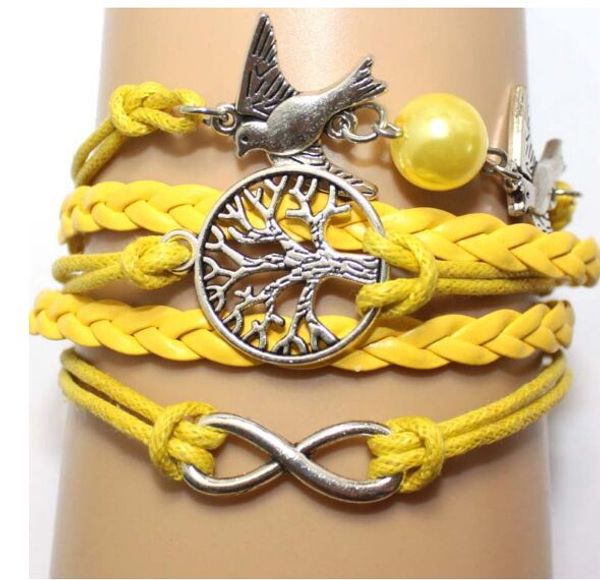 3pcs infinity handmade bracelet leather vintage charm wax cord fashionable multilayer braided jewerlly bracelet 6262-6264, Silver
3pcs infinity handmade bracelet leather vintage charm wax cord fashionable multilayer braided jewerlly bracelet 6262-6264, Silver