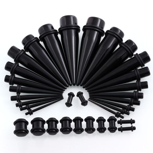 2018 punk style acrylic black ear plugs expander kit taper stretcher gauges stretching set 36 pcs/set body jewelry earring g76l, Silver
2018 punk style acrylic black ear plugs expander kit taper stretcher gauges stretching set 36 pcs/set body jewelry earring g76l, Silver