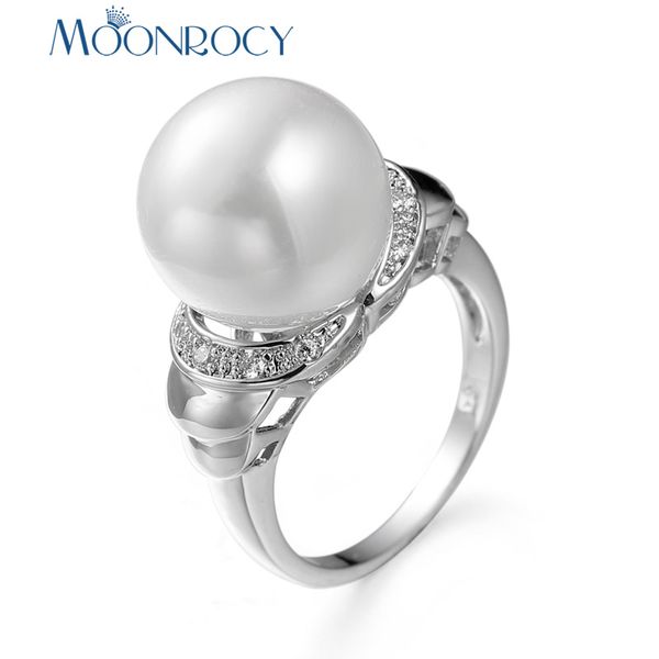 moonrocy silver color cz crystal simulated pearl rings party fashion jewelry wholesale for women girls drop shipping gift, Golden;silver
moonrocy silver color cz crystal simulated pearl rings party fashion jewelry wholesale for women girls drop shipping gift, Golden;silver