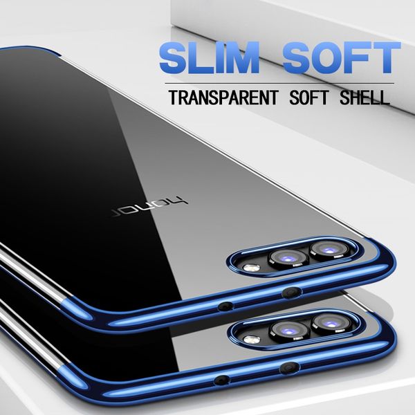 Transparent Soft TPU Silicone Case For Huawei P10 Plus Honor 9 Mate 9 P20 Pro Plating Phone Cover Cases 
Transparent Soft TPU Silicone Case For Huawei P10 Plus Honor 9 Mate 9 P20 Pro Plating Phone Cover Cases