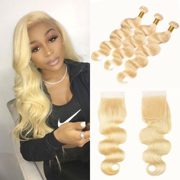 brazilian virgin human hair weave #613 blonde 3 bundles with 4x4 part lace closure body wave blonde hair extension 10-24 inch, Black;brown
brazilian virgin human hair weave #613 blonde 3 bundles with 4x4 part lace closure body wave blonde hair extension 10-24 inch, Black;brown