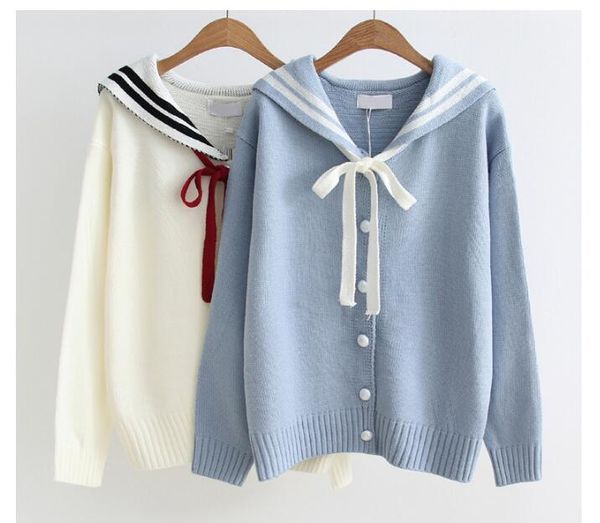 bow knot pearl buckle twist cardigan sweater for women loose spring and autumn sweater, White;black
bow knot pearl buckle twist cardigan sweater for women loose spring and autumn sweater, White;black