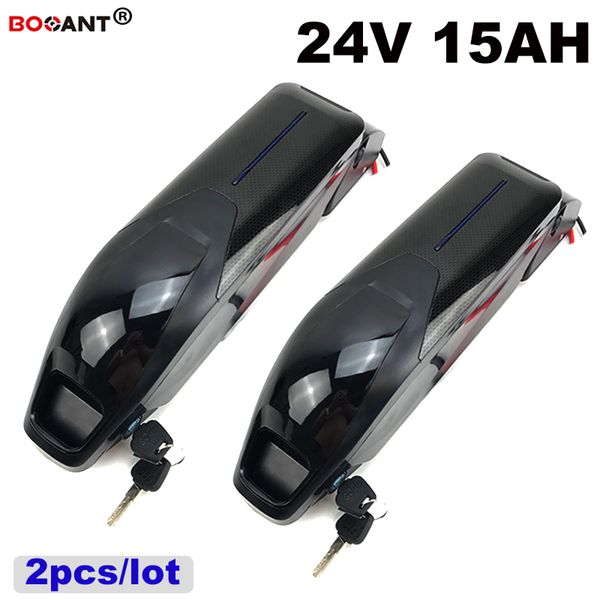 Image of 2pcs/lot 24V E-bike battery 350W 500W Rechargeable 24V 15AH Electric bike Lithium battery for orginal Samsung 30B Free Shipping