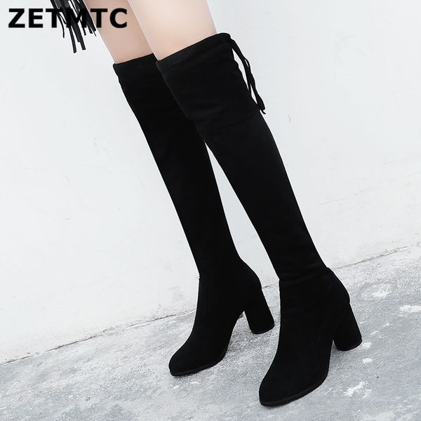 zetmtc quality suede women boots over knee long boots women high short plush stretch fabric fashion size 33-43, Black
zetmtc quality suede women boots over knee long boots women high short plush stretch fabric fashion size 33-43, Black