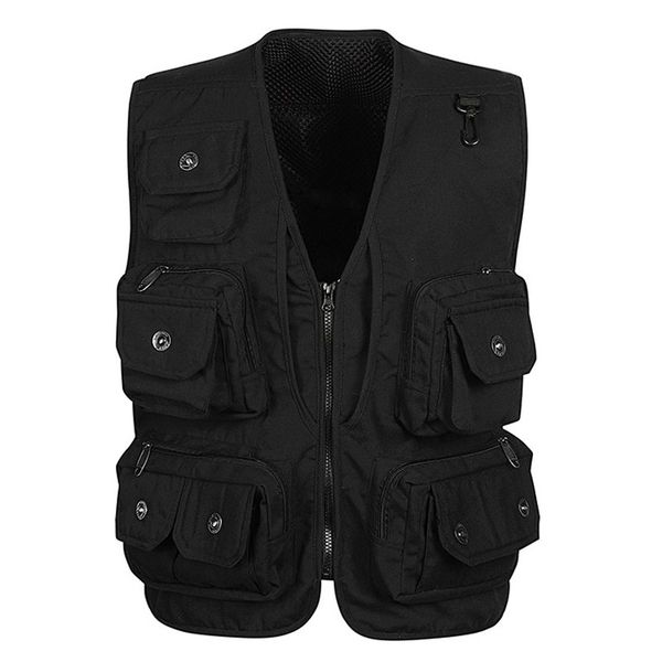Regular Fashion Vests for Men Wholesale Men's Multi-pocket Photography Vest Men Casual Reporter Director Military New Hot
Regular Fashion Vests for Men Wholesale Men's Multi-pocket Photography Vest Men Casual Reporter Director Military New Hot