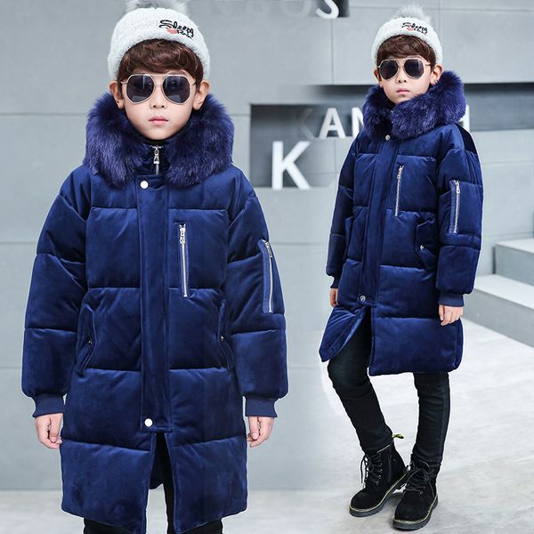 boys winter children's coat new long section thickening velvet quilt korean version of the jacket cotton clothing, Blue;gray
boys winter children's coat new long section thickening velvet quilt korean version of the jacket cotton clothing, Blue;gray