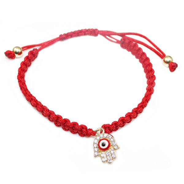 Simple Braided Rope bracelets Crystal rhinestone Fatima Hand Hamsa Evil eye charm Woven handmade wristband For women Fashion DIY Jewelry
Simple Braided Rope bracelets Crystal rhinestone Fatima Hand Hamsa Evil eye charm Woven handmade wristband For women Fashion DIY Jewelry